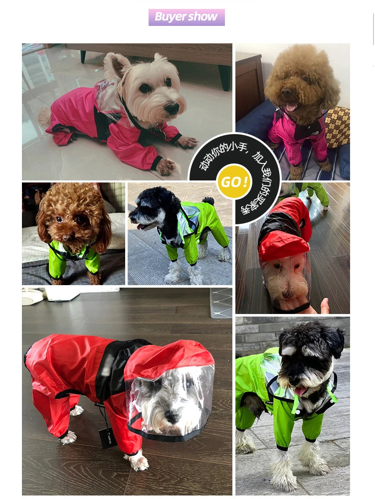 The Dog Face Pet Dog Raincoat