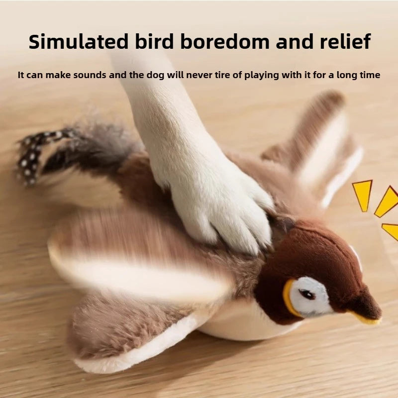 Rechargeable Interactive Flapping Bird Dogs/Cats Toy