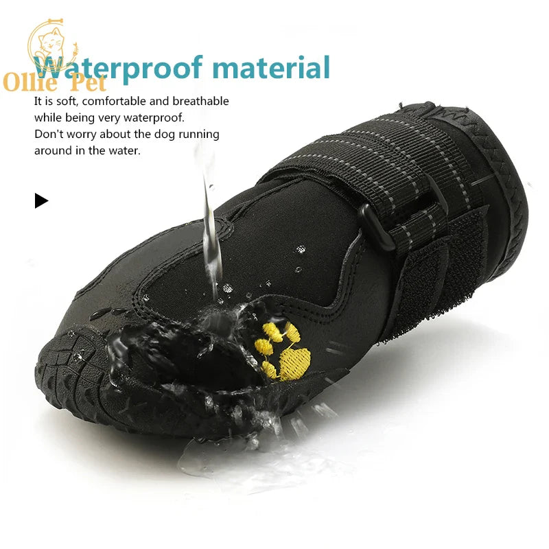 Dog Shoes Waterproof Anti-Slip Rain Boots