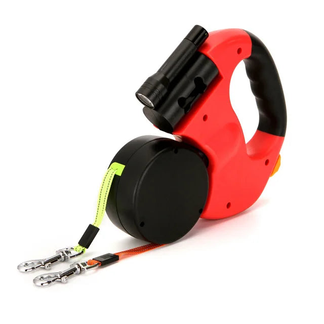 Retractable Double Dog Leash