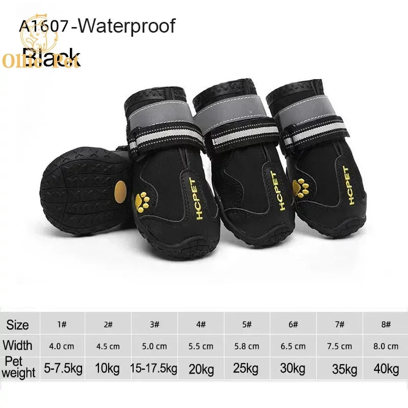 Dog Shoes Waterproof Anti-Slip Rain Boots