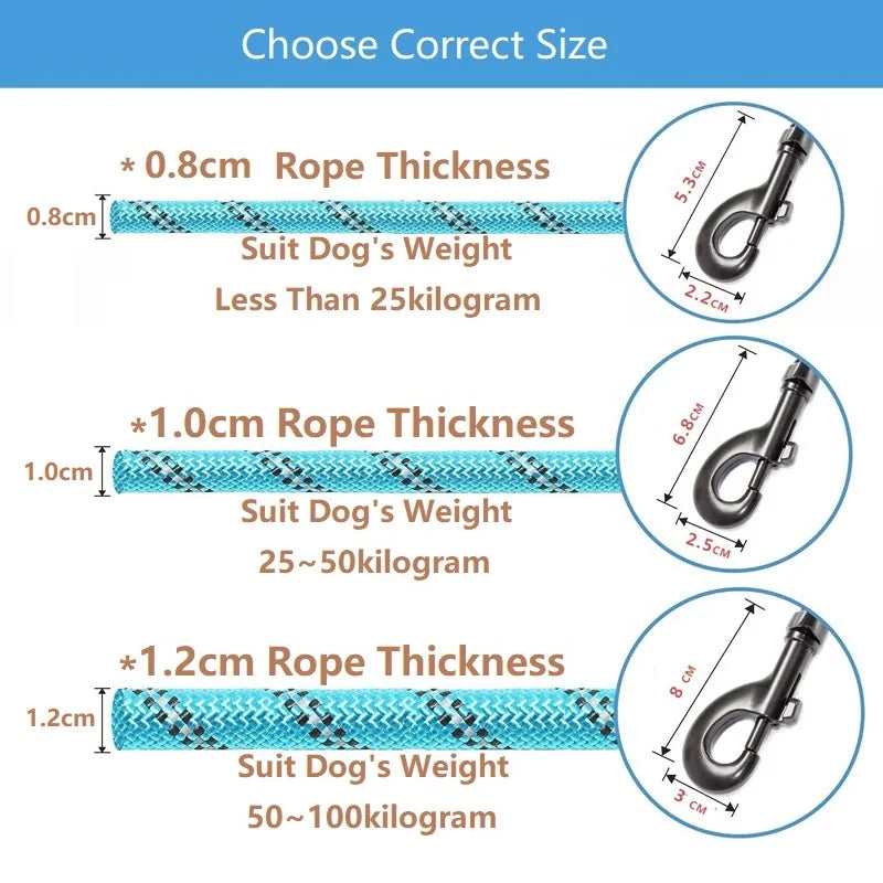 150200300cm Strong Dog Reflective Leash