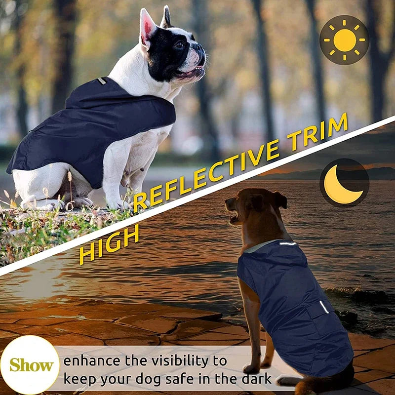 Dog Waterproof Raincoat for Small/Large Dogs