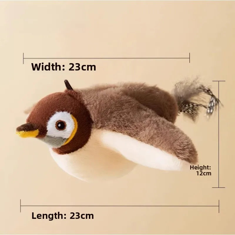 Rechargeable Interactive Flapping Bird Dogs/Cats Toy