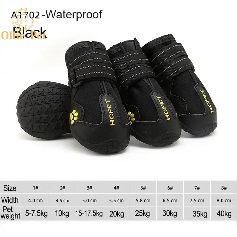 Dog Shoes Waterproof Anti-Slip Rain Boots