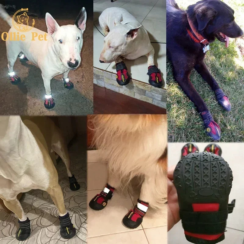 Dog Shoes Waterproof Anti-Slip Rain Boots