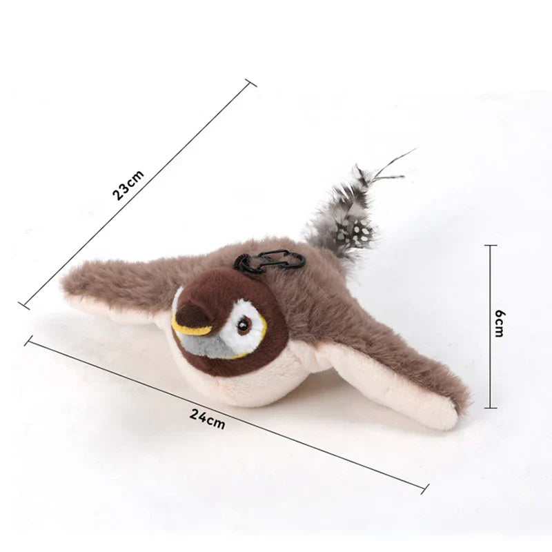 Interactive Pet Toys Rechargeable Flying Bird