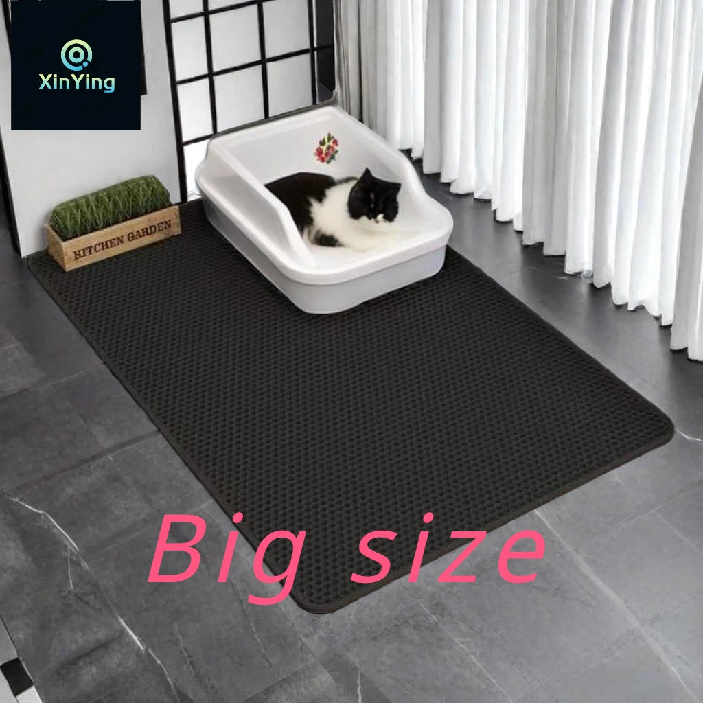 Double Layer Cat Litter Mat with Cat Box