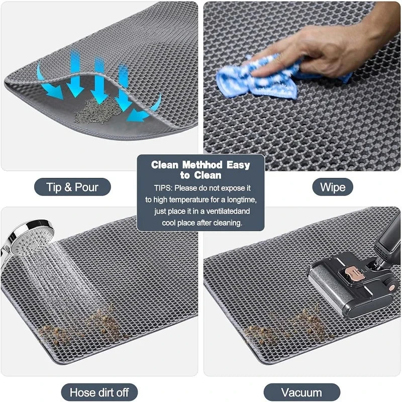 Double Layer Cat Litter Mat with Cat Box