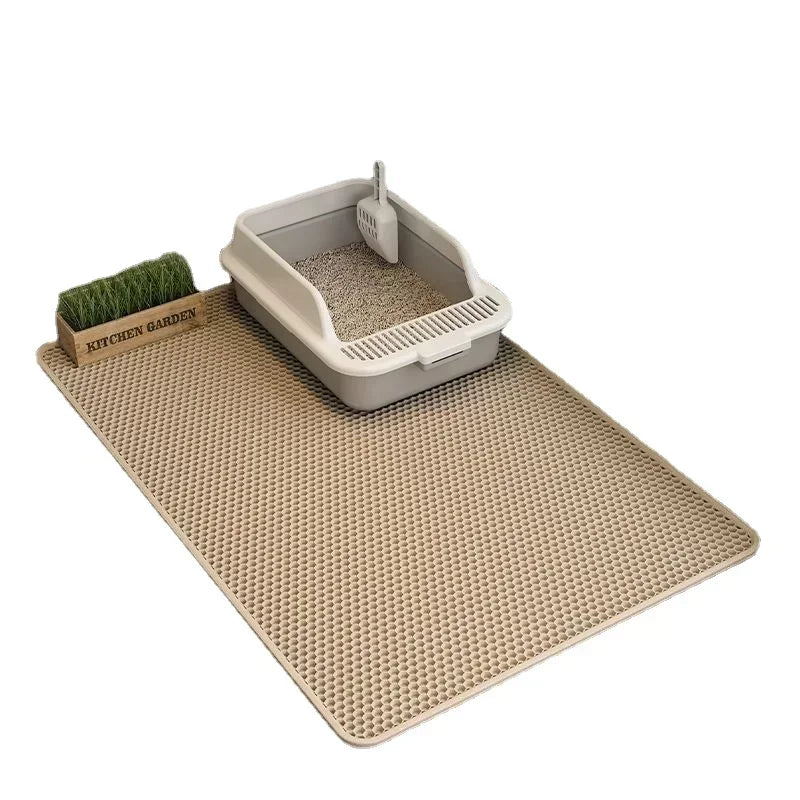 Double Layer Cat Litter Mat with Cat Box